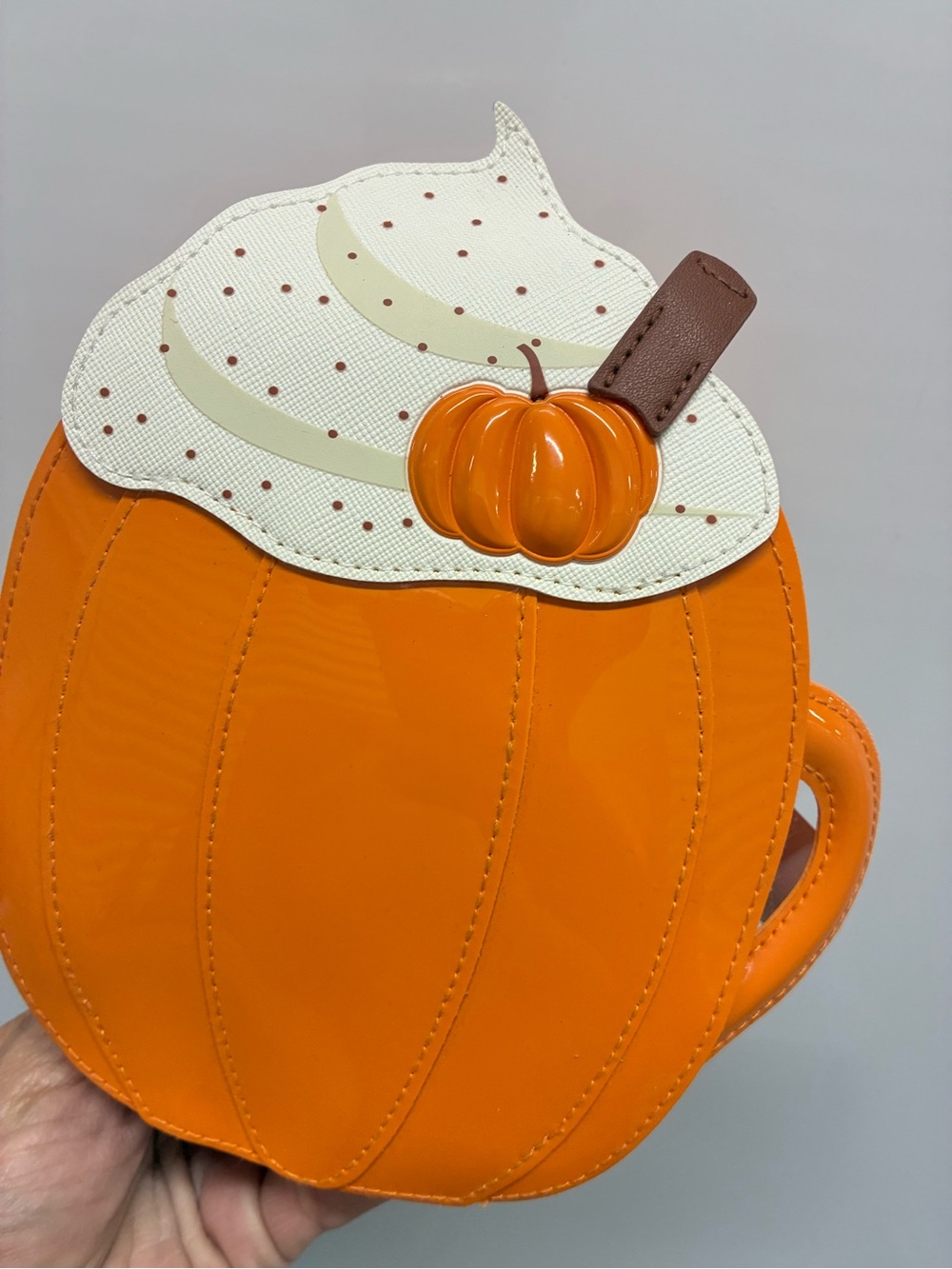 Pumpkin latte cosmetic bag